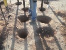 Playground Foundation Post Holes